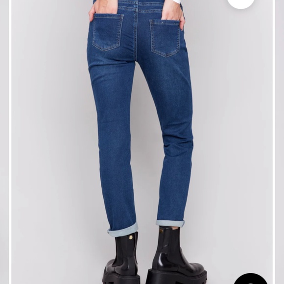 Charlie B Jeans-Stretch Denim Jogger Pants - Picture 2 of 8